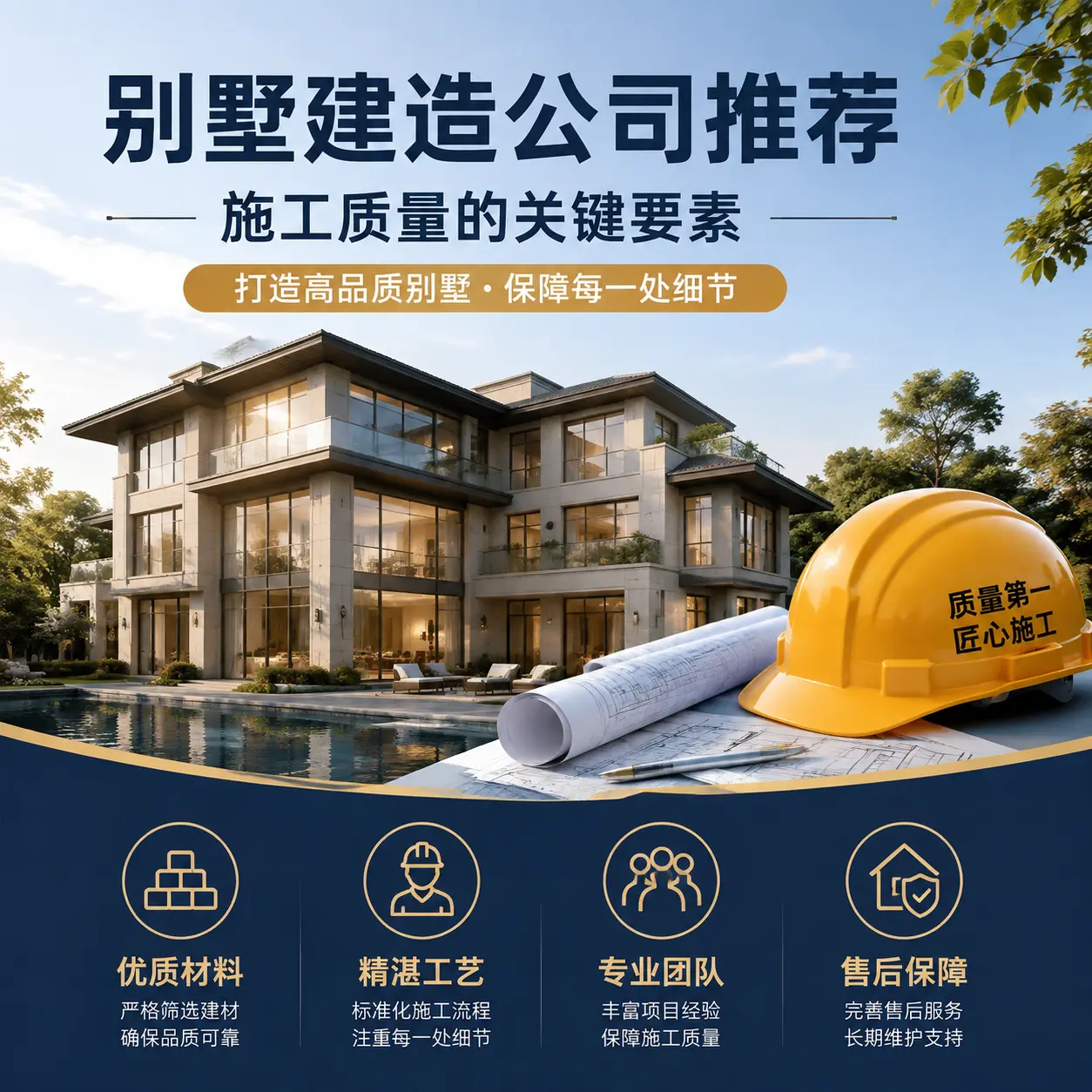 别墅建造公司推荐: 平塘 施工质量的关键要素