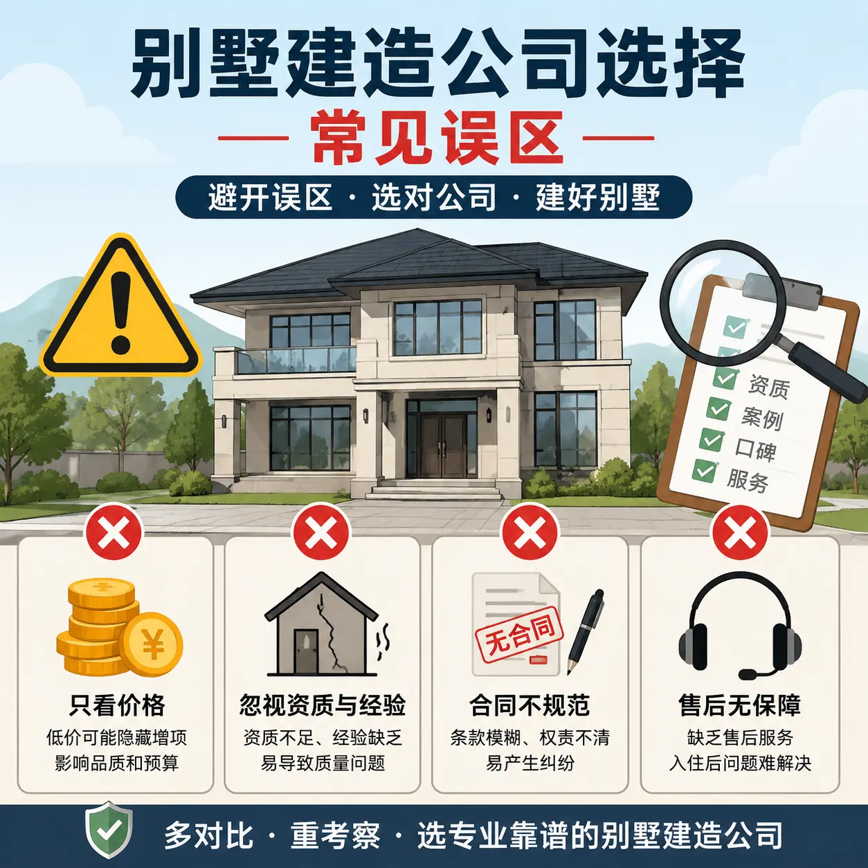 平塘 别墅建造公司推荐:了解市场行情与服务内容