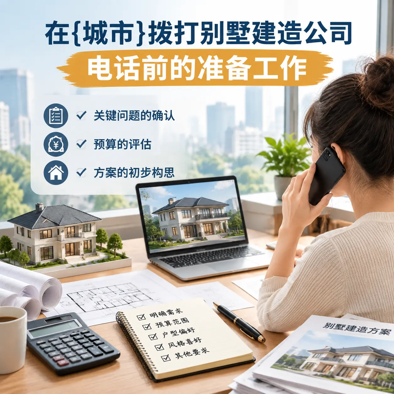 在平塘拨打别墅建造公司电话前的准备工作