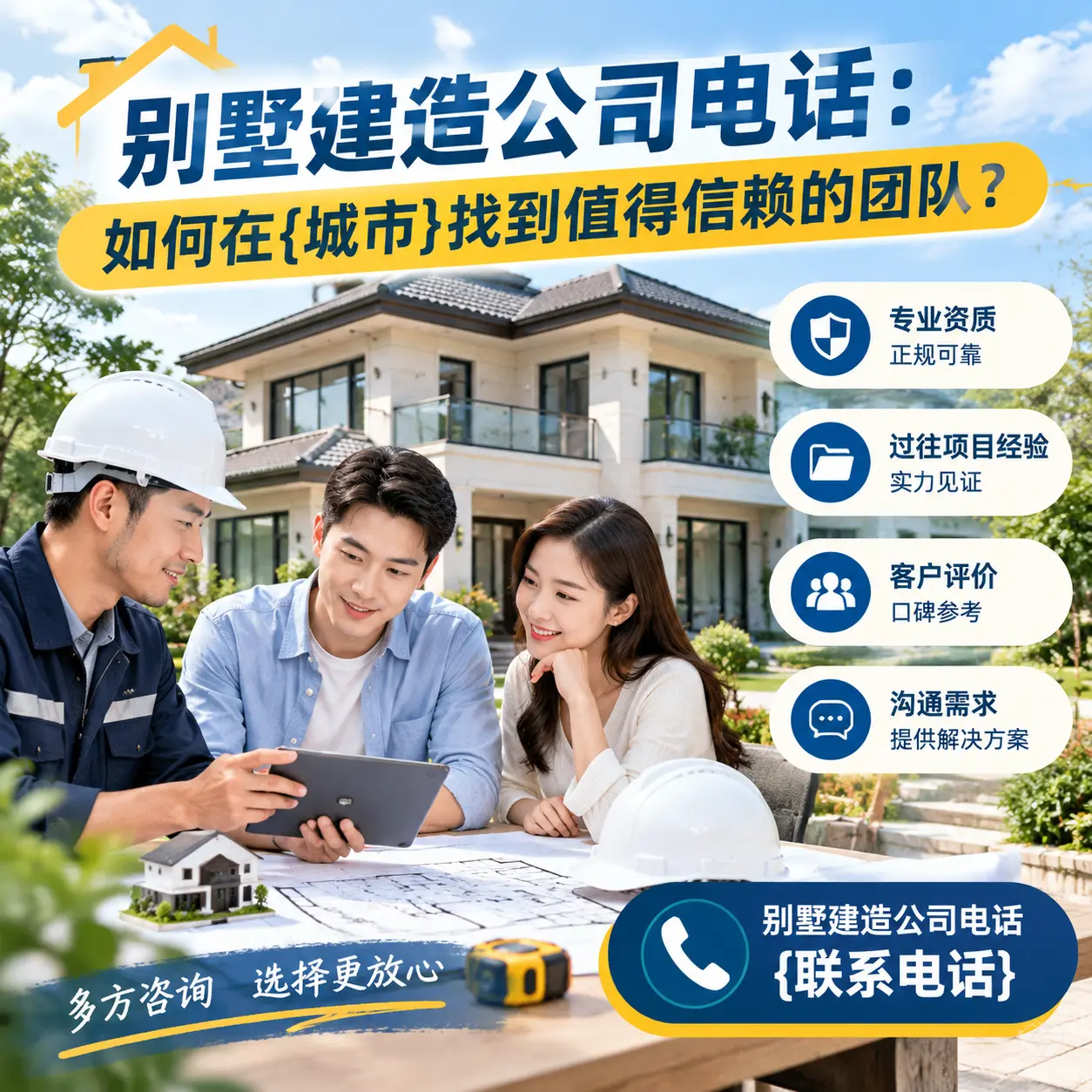 别墅建造公司电话:如何在平塘找到值得信赖的团队?