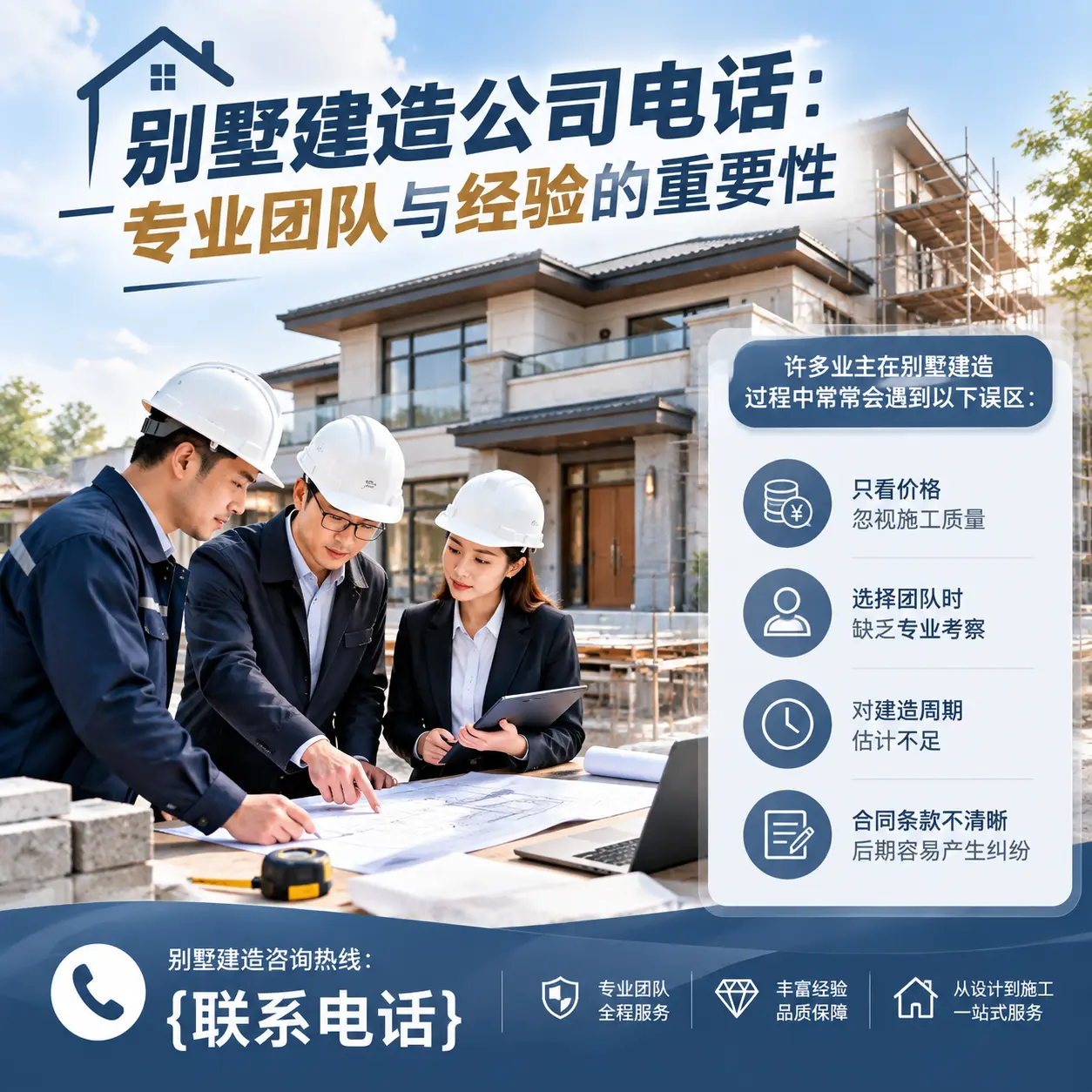 平塘别墅建造公司电话：专业团队与经验的重要性