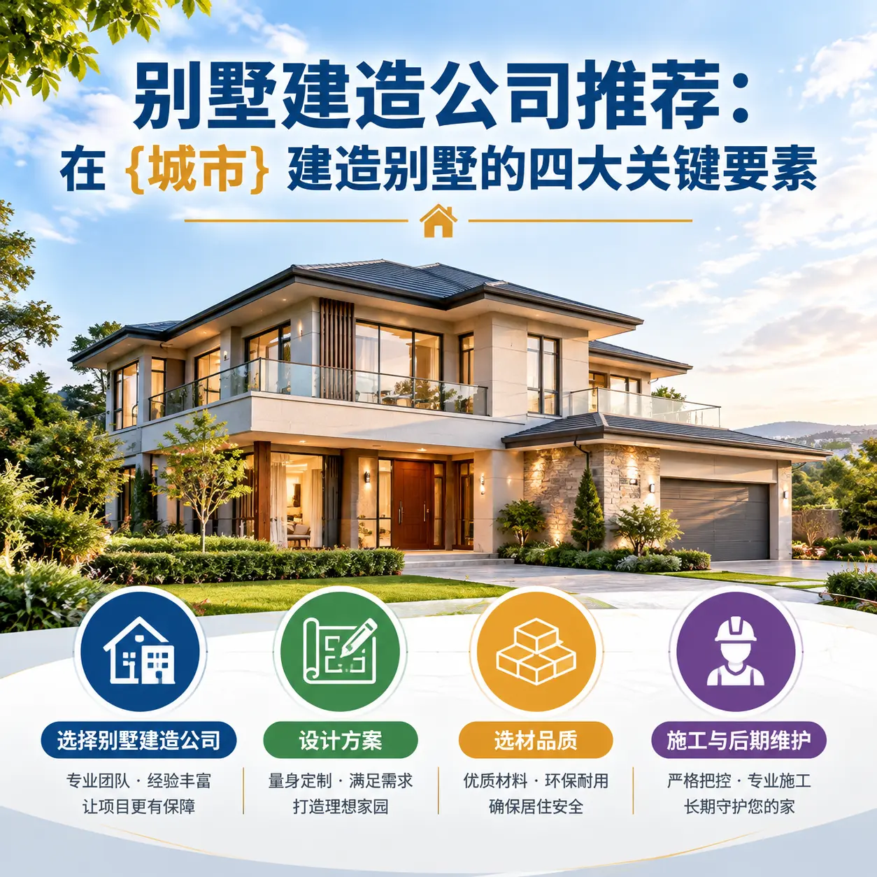 别墅建造公司推荐:在 平塘 建造别墅的四大关键要素