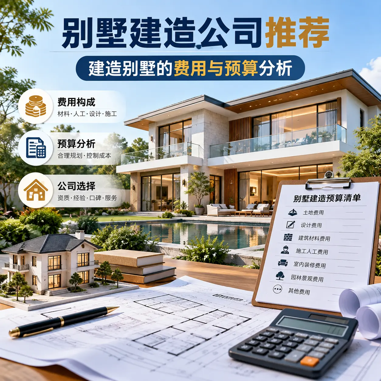 别墅建造公司推荐: 平塘 建造别墅的费用与预算分析