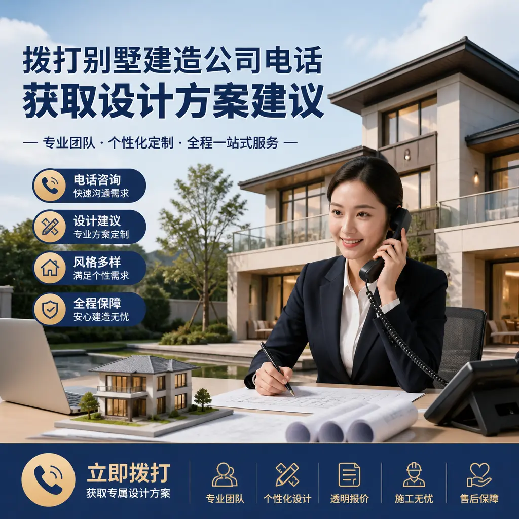 拨打平塘别墅建造公司电话,获取设计方案建议